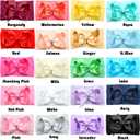 20PCS Baby Girl Bows Headbands, 4" Infant Bows Headbands Super Elastics Nylon Hairbands Cute Handmade Ribbon Bows for Babies Newborn Toddler (20 Colors)