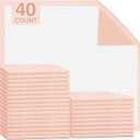 MKISS Heavy Duty Bed Pads 40" x 40"(40 Count), Disposable Super Absorbent Incontinence Underpads, Extra Large and Thicken Chucks Pads for Adults, Children, Babies, Elderly and Pets
