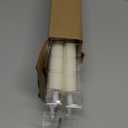 GenSwin Flameless Ivory Taper Candles Flickering with 10-Key Remote, Battery Operated Led Warm 3D Wick Light Window Candles Real Wax Pack of 6, Christmas Home Wedding Decor(0.78 X 9.64 Inch)