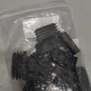 1/2" x 1 1/2" Rectangle Tubing End Caps, 13mm x 38mm Tubing Post End Cap Black Plastic Plugs, Chair Glide Floor Protector (16 Pack)