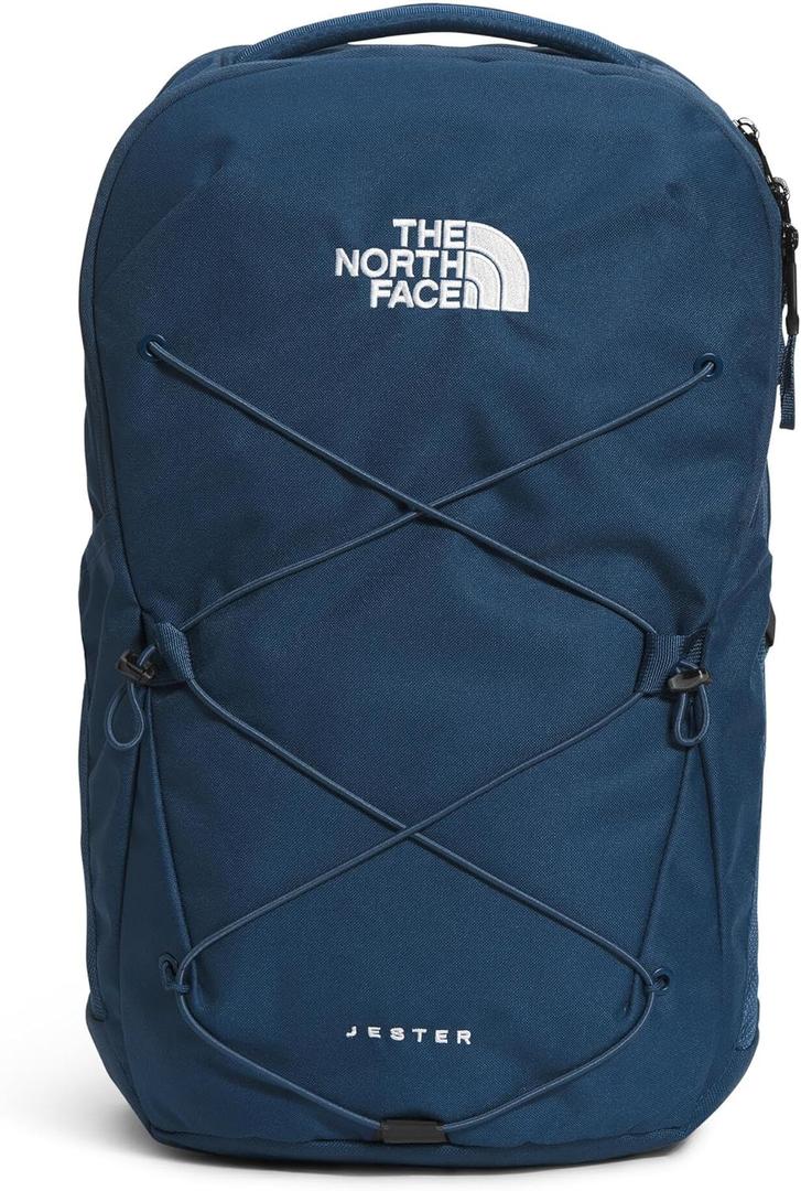 The North Face Jester Everyday Laptop Backpack - Commuter Daypack, Water Repellent, Laptop Sleeve, Shady Blue/TNF White-NPF, One Size