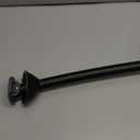 iDesign Curved Metal Shower Curtain Rod, Adjustable Customizable Curtain Rod for Bathtub, Stall, Closet, Doorway, 41-72 Inches, Matte Black,79077