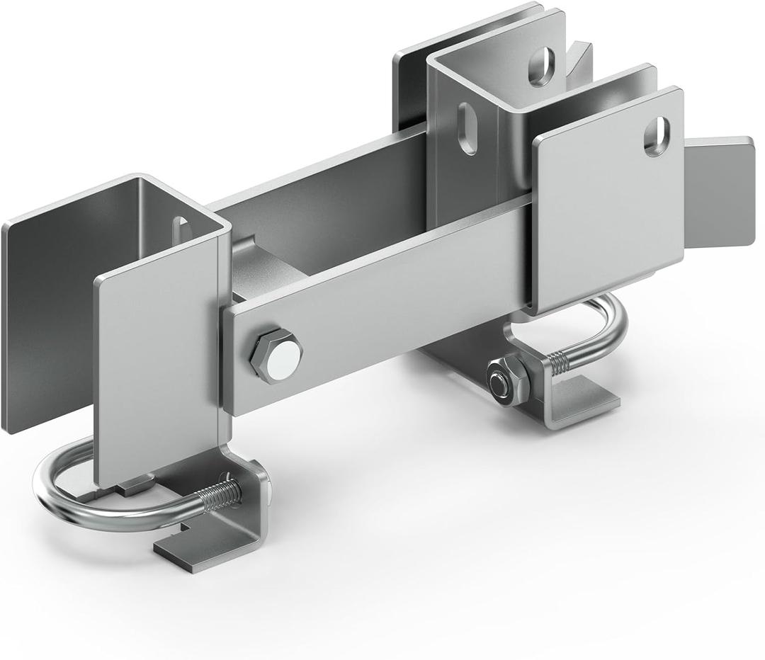 Chain Link Fence Double Gate Latch for 2" Gate Frame Residential Strong Arm Chain Link Fence Gate Latch Double Gate Latches for Metal Gates Swing Gates