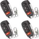 Universal Duplicator Garage Door Remote, 433.92 MHz for Gate & Electric Gates - Cloning Remote Control Keychain (4 PCS)