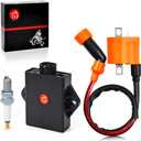 Igniter CDI Box and Ignition Coil ATV For Arctic Cat 250 350 1998-2005 For SUZUKI Quadrunner 250 1988-2002 Quadrunner 4WD 1987-1993 King Quad 300 1995-2002 3530-024 3530-011 32900-19B50 32900-19B40
