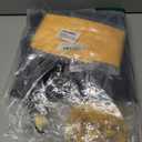 Unisex Adult Matte Graduation Cap and Gown Set with Honor Cord Gold Stoles for College School Bachelor Graduates (Black)