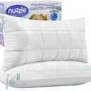 Nuzzle Neck Pillow Adjustable King Size Set of 2,Soft Luxury Hotel Feel
Bed Pillows King Size Set of 2 with Adjustable Height & Firm Feel for Side, Back and Stomach Sleepers–Gift for Women & Men