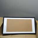 upsimples 12x24 Picture Frame, Display Pictures 10x20 with Mat or 12 x 24 Without, Wall Hanging Poster Frames, Black, 1 Pack