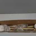 Boho Wood Curtain Rods for Windows 28 to 48 inch,1" Adjustable Heavy Duty Window Curtain Rod with Imitation Wood Grain Finials,Rustic Decorative Drapery Rods Set,Size:18-60'',Weathered Wood