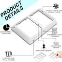 16 Set Tray Dividers for Freeze Dryer White Medium Tray Dividers, Compatible with Harvest Right Freeze Dryer Accessories(fit 4 Medium Trays)