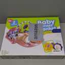 dearlomum Baby Play Mat Gym, Funny Play Piano Tummy Time Activity Mat with 5 Infant Sensory Toys, Music and Lights, Boy & Girl Gifts for Newborns 0 to 3 6 9 12 Months (Blue)