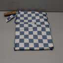 Tiny Twinkle Mess Proof Baby Bib for Boys | Waterproof Toddler Bib for Eating | Baby Apron for Feeding, Machine Washable | Perfect Shower Gift (Blue Checkers, 6–24M)