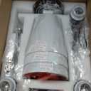 Bathroom Light Fixtures, Matte Black Vanity Lights with Flared White Fabric Shade, 3 Light Wall Sconce, Modern Sconces Wall Lighting for Hallway Bedroom, VL837-MB-3