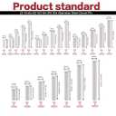 220Pcs 22 Kinds M2 M3 M4 M5 304 Stainless Steel Dowel Pin Cylindrical Shelf Support Peg Pin Rod Fasten Elements Assortment Kit