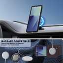 ASAPDOS Genuine Leather Folio Magnetic Case for Samsung Galaxy Z Flip 7 [Compatible with MagSafe],Built-in Screen Protector and Thin Slim Protective Case Cover Coffee