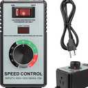 High-Capacity AC Motor Speed Controller 120V 15A 4000W - Universal Variable Speed Regulator with Advanced Overload Protection & Bright LED Display for Fans, Power Tools & More