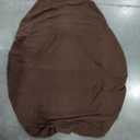 H.VERSAILTEX Stretch T Cushion Chair Sofa Slipcover T Cushion Covers for Living Room Armchair Couch Cover T Cushion Slipcover Seat Cover with Elastic Bands Thicker Jacquard Fabric, Burnt Brick