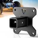 2" Utv Rear Receiver Hitch Plate - Compatible with Polaris RZR 2014-2024 Xp 1000 Xp 4 1000 Utv ATV, Heavy Duty 1/4" Thick Steel 2" Receiver Hitch, Receiver Hitch Accessories