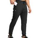 G Gradual Men's Sweatpants with Zipper Pockets Athletic Pants Traning Track Pants Joggers for Men Soccer, Running, Workout, L