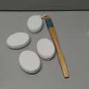 Back Lotion Applicator with 4 Replaceable Pads, Lotion Applicator for Back Self Elderly, Women, Sunscreen Applicator for Cream with 17" Curved Handle Easy to Target Back and Feet, White