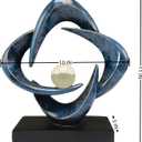 Modern Home Decor Abstract Decorative Sculpture Decorations for Living Room Dining Room Office, Resin Art Statues Coffee Table Bookshelf Decor Accents (Blue)