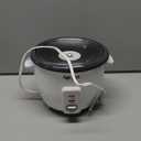 AROMA Rice Cooker, 3-Cup (Uncooked) / 6-Cup (Cooked), Small Rice Cooker, Oatmeal Cooker, Soup Maker, Auto Keep Warm, 1.5 Qt, White, ARC-363NG