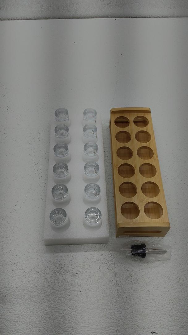 Holder Shot Set Glass with Clear 12 Glasses
