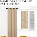 NICETOWN Blackout Curtains Panels for Bedroom, 2 Panels, 66 x 60 Inch, Biscotti Beige, 3 Pass Microfiber Noise Reducing Thermal Insulated Solid Ring Top Blackout Window Drapes