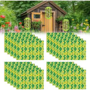 Qualirey 20 Pack Wasp Trap Refills, 12 x 8.6 inch Yellow Jacket Traps Refill Fits Most Wasp Sticky Traps, Super Sticky Wasps Trap Replacement Pads for Mud Dauber Carpenter Bee Hornet Flying Insects