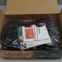 Flexi Hose Lightweight Expandable Garden Hose, 25FT -Retractable Garden Hose, Water Hose - No-Kink Flexibility, 3/4 Inch Solid Brass Fittings and Double Latex Core (Black)