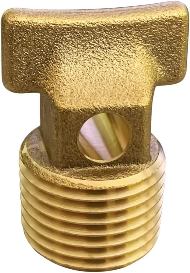 Boat Garboard Drain Plug - 1/2" NPT Thread, Solid Brass Drain Plugs commonly Used in Boat Hulls