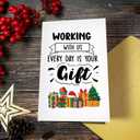 2 x Funny Office Christmas Card for Him Her, Cute Christmas Card&Gift for Coworker Boss Workmate Manager Leader Boss Lady, Xmas Anniversary Cards For Friend Coworker (#6)