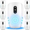 2025 Upgraded Ultrasonic Pest Repellent Indoor Insect Repeller, Pest Control, Repellent Roach, Mouse, Bugs, Mosquito, Mice, Spider, Ant, Rodent Repellent Ultrasonic Plug in, 3 Mode Switching, 6 Packs