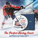 Hockey Coach Ornament 2025 - Appreciation Hockey Coach Gifts for Women Men, Ice Hockey Ornament for Christmas Tree, Inspirational Gifts for Coaches Leader Mentor Inspirer Supporter Teacher Trainer Dad