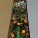 Floroom Artificial Greenery Stems Box Set, 63pcs with 7 Kinds of Faux Greenery Flowers Picks for DIY Bridal Bouquets Wedding Floral Arrangement Table Centerpieces, Burnt Orange & Green