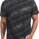 VEIISAR Men's Crew Neck T Shirt - Fitted Elastic Tees Fresh Print Tshirts - Pattern & Color 20+ (XXL)