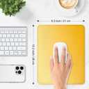 2 x ITNRSIIET Mouse Pad Non-Slip Rubber Base Smooth Surface Stitched Edges Waterproof Durable Compatible with All Mice for Office & Gaming, Desk Accessory, 10.2x8.3x0.12 inch, Yellow Gradient