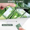 Window Privacy Film Static Cling Stained Glass Design Sun Blocking Non-Adhesive Removable Cover for Home Office 17.5x39.3 Inches (Multi-Color 7)