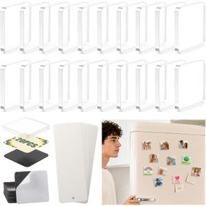 20PCS DIY Fridge Magnet Kit,Clear Acrylic Magnets Kit for Refrigerator, 2x2 inches