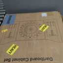 Sisal Dart Board Cabinet Sets, Decorative Dart Boards for Adults [6*Steel Darts] - Wooden Dartboard Cabinet with Integrated Scoreboard for Family Game Rooms - Retro Case