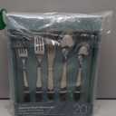 Gibson Home Hulton 20 Piece Flatware Silver Polish Silverware Set - Stainless Steel Utensils - Forks, Spoons, Knives