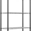 REGILLER 5-Wire Shelving Metal Storage Rack Adjustable Shelves,Standing Storage Shelf Units for Laundry Bathroom Kitchen Pantry Closet(Black,14.1" D x 30" W x 79" H), 5tier 14.1"D x 30"W x 79"H