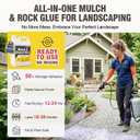 Rock and Mulch Glue for Landscaping - 128 fl oz Fast Dry Mulch Glue