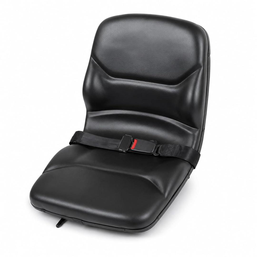 NLQR Universal High Back Seat with Slide Rails Compatible with Case Backhoe 580C 580D 580E 580K 580L 580M 580N 590, Forklift Skid Steer Loader Mower