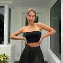 OQQ Women 2 Piece Skirts 2 in 1 Flowy Basic Versatile Stretchy Flared Casual Mini Skirts (XX-Large, Black,darkgreen)