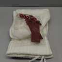 2PACK 18Inch Cable Knitted Personalized Christmas Stockings, Personalized Hanging Stockings for Holiday Party, Christmas Tree, and Family Home Decor in White