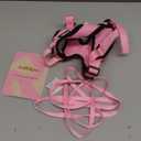 rabbitgoo Cat Harness and Leash for Walking, Escape Proof Soft Adjustable Vest Harnesses for Cats, Easy Control Breathable Reflective Strips Jacket, Pink, M