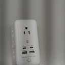 Multi Plug Outlet, USB Wall Charger, Surge Protector, 7 Outlet Extender with 4 USB Charging Ports (2 USB C) 1680J Power Strips Outlets with Night Light, Wall Plug Adapter Spaced for Home Travel Office