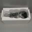 Tenforie Black Vase, Modern Ceramic Vase, Black Matte Clay Vases for Pampas Grass, Minimalist Home Fresh Flowers, Dried Flowers