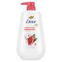 Dove Body Wash with Pump Rejuvenate Pomegranate & Hibiscus for 24hr Lotion-Soft Skin Moisturizing Skin Cleanser with No Sulfates No Parabens 30.6 Oz
